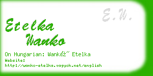 etelka wanko business card